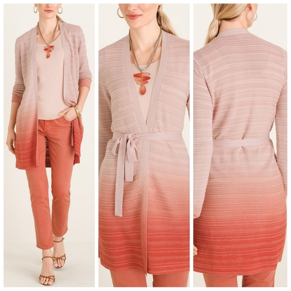 JM Collection Ombre Cardigan - Picture 1 of 11